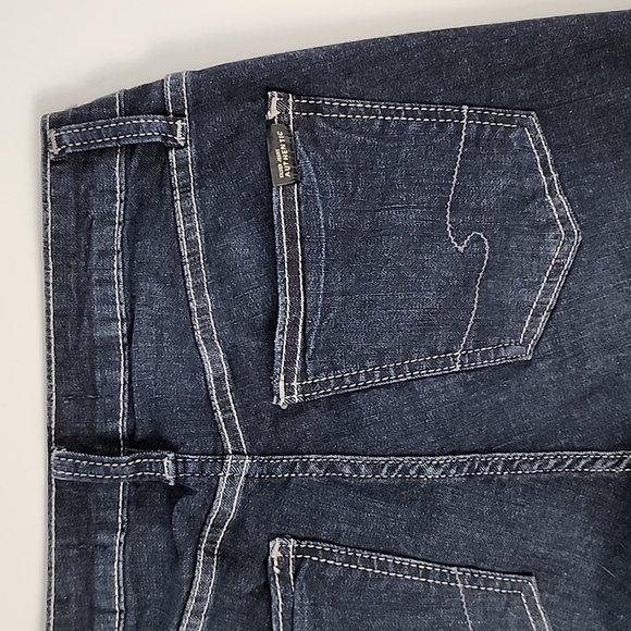 Silver Jeans Authentic The Curvy High Skinny Western Glove Works Blue Denim Sz 0 - Picture 5 of 14